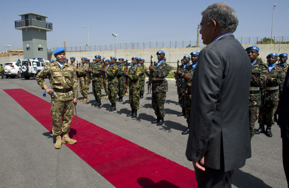 Lebanese minister of Information visit to UNIFIL headquarters, 20 May 2013