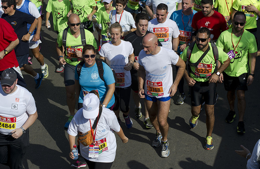 The Head of Mission and Force Commander Maj-General Luciano Portolano ran the 10Km Fun Race.