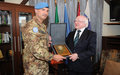 President of the Republic of Ireland inspects country’s troops in UNIFIL