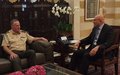 رئيس بعثة اليونيفيل وقائدها العام يلتقي رئيس الحكومة وقائد القوات المسلحة اللبنانية