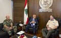 رئيس بعثة اليونيفيل اللواء بيري يلتقي نائب رئيس الحكومة وزير الدفاع سمير مقبل 