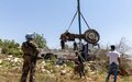 Peacekeepers support farmers in Sector West
