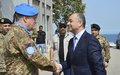Defence Minister Bou Saab visits UNIFIL HQ, tours Blue Line