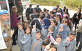 Schoolchildren visit UNIFIL HQ