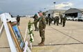 A somber ceremony in honour of deceased Ghanaian peacekeeper