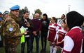 UNIFIL Sector West delegation visits women-only soccer team