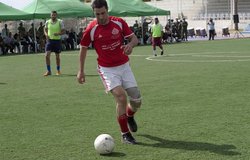 A football game to raise mine awareness, 16 May 2012