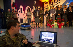Lebanese and Spanish children celebrate Christmas in Marjayoun