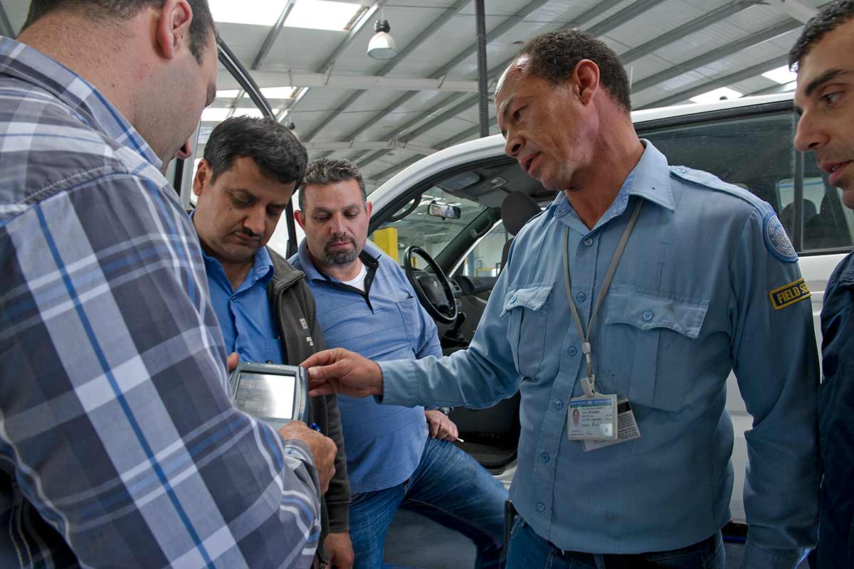 UNIFIL staff conducting training