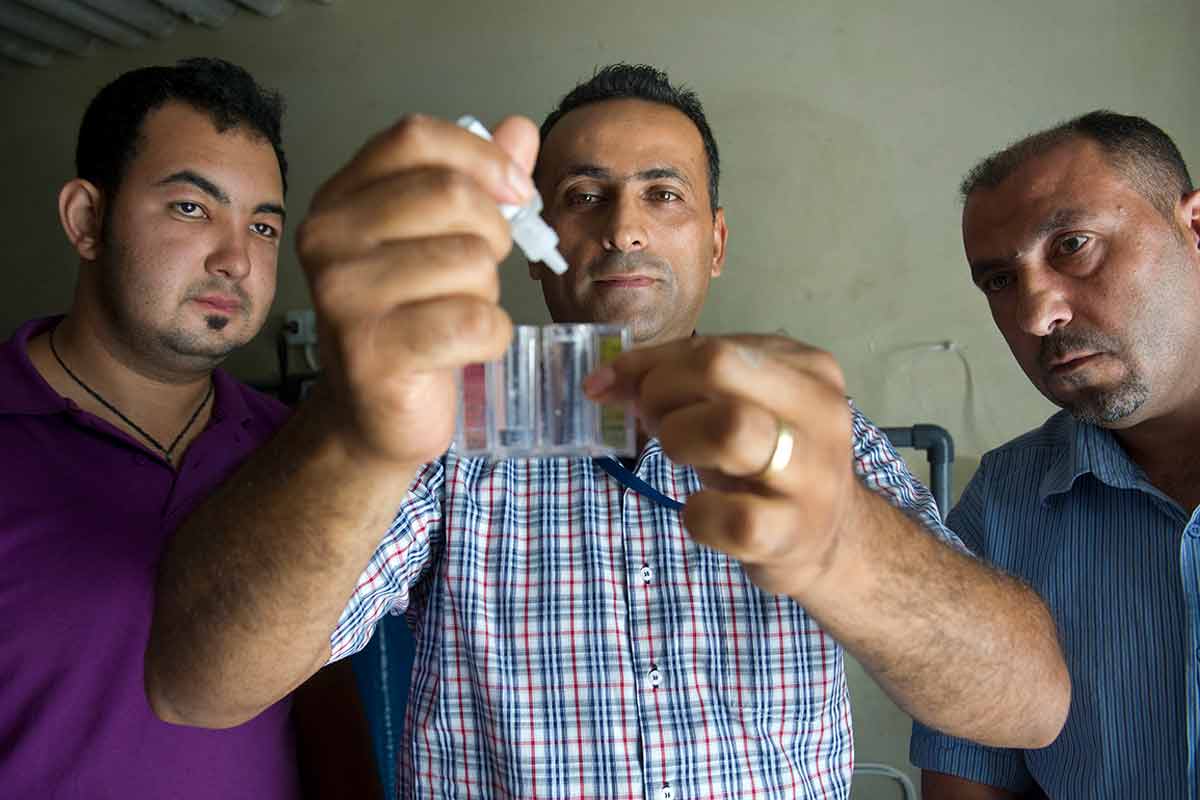 UNIFIL water purification testing
