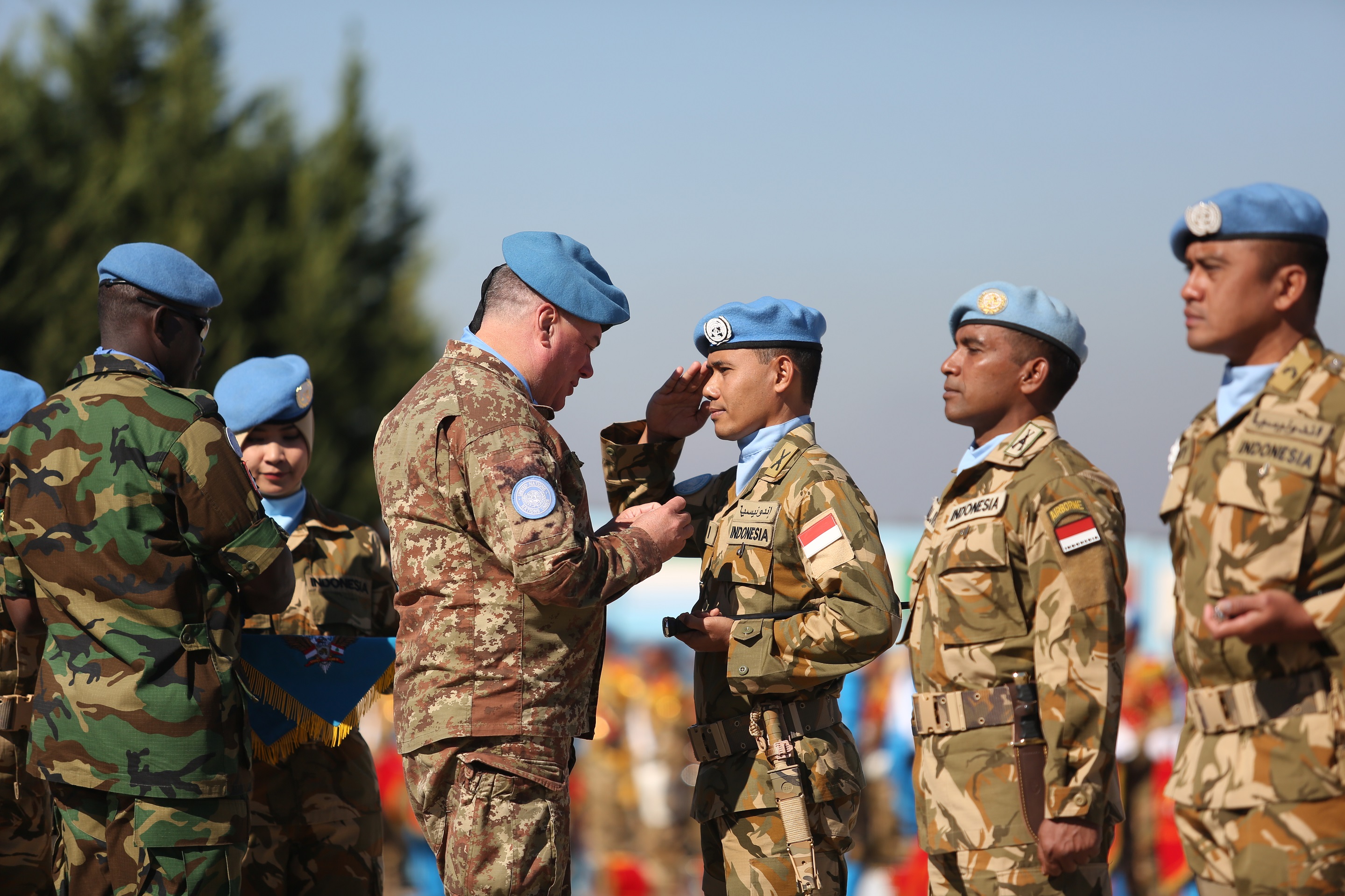 Indonesian  peacekeepers awarded UN medals UNIFIL