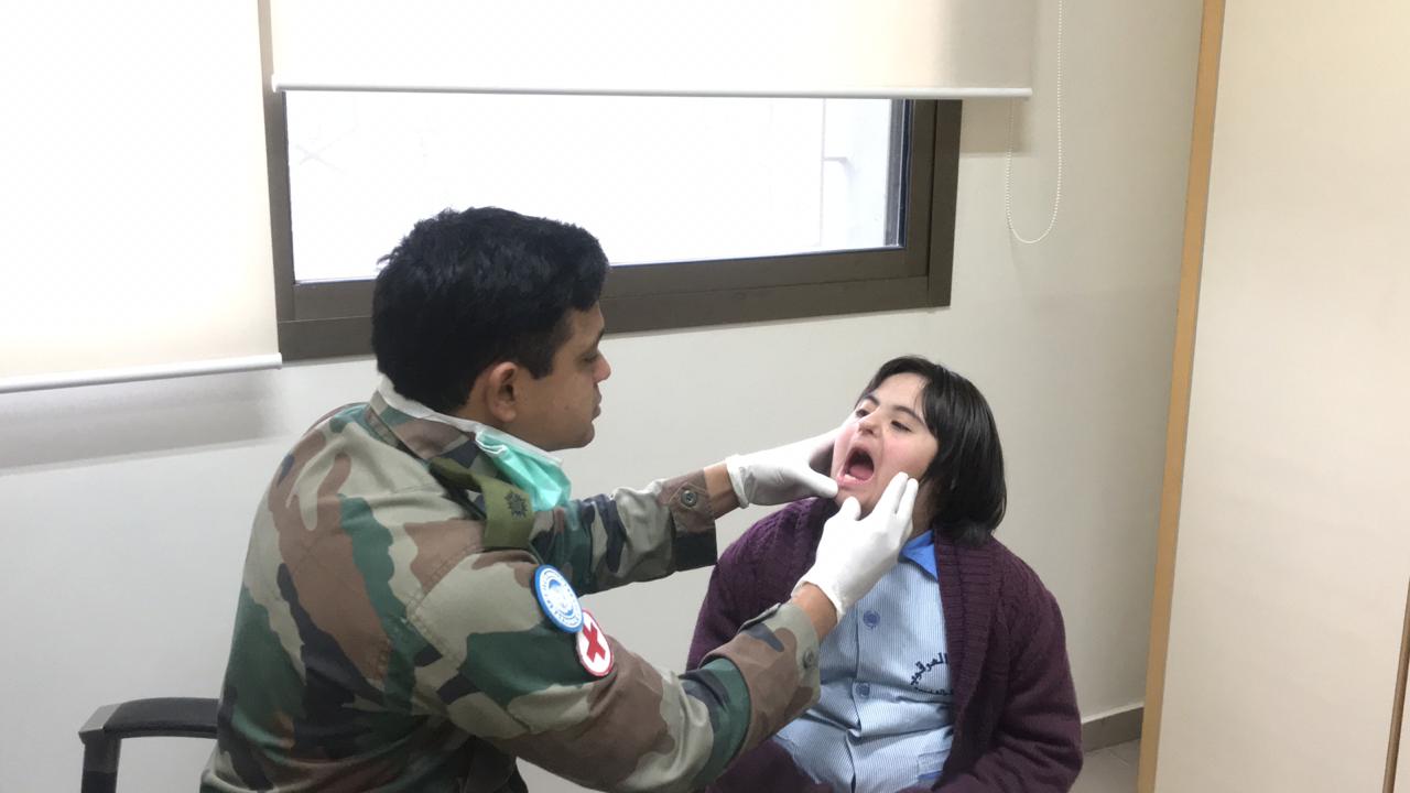 Indian peacekeepers organize dental camp for children with disabilities