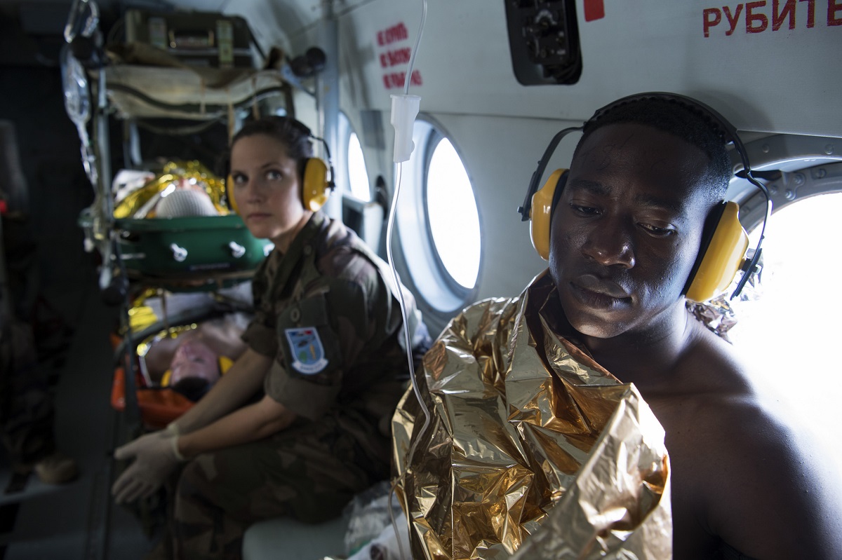 Dramatic medical evacuation exercise by UNIFIL peacekeepers UNIFIL