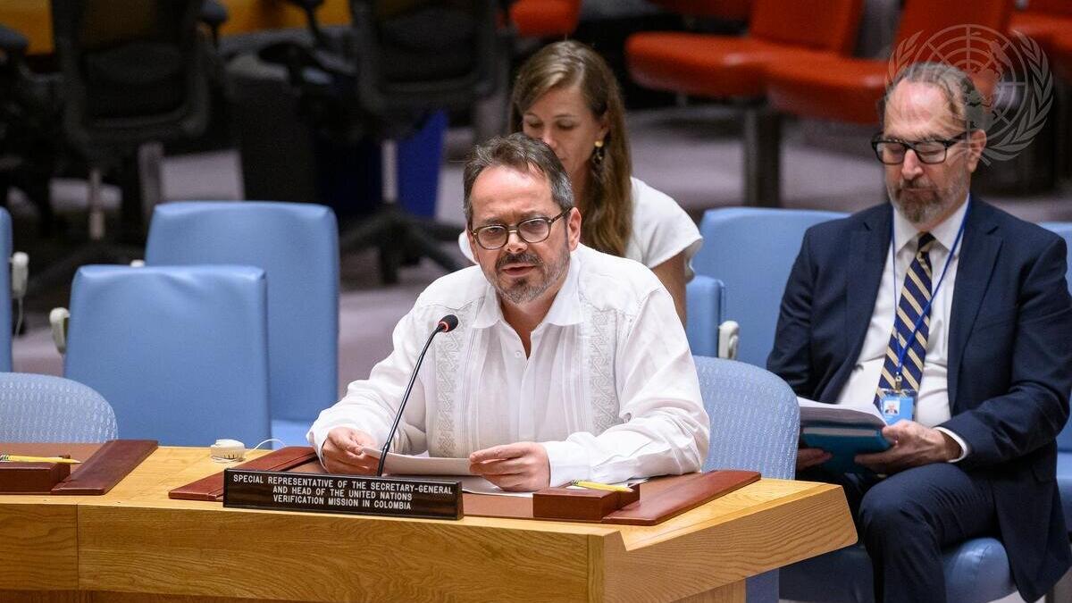 Sesión Consejo de Seguridad julio 18, 2025 sobre Misión de Verificación de la ONU en Colombia