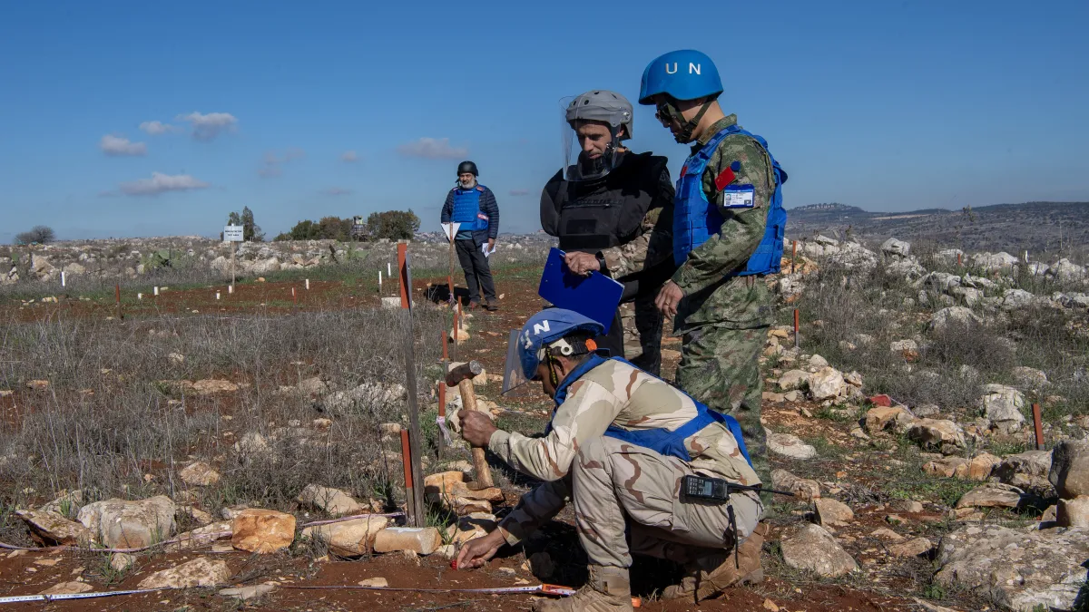 UNIFIL hands over cleared minefield to LAF UNIFIL hands over cleared minefield to LAF