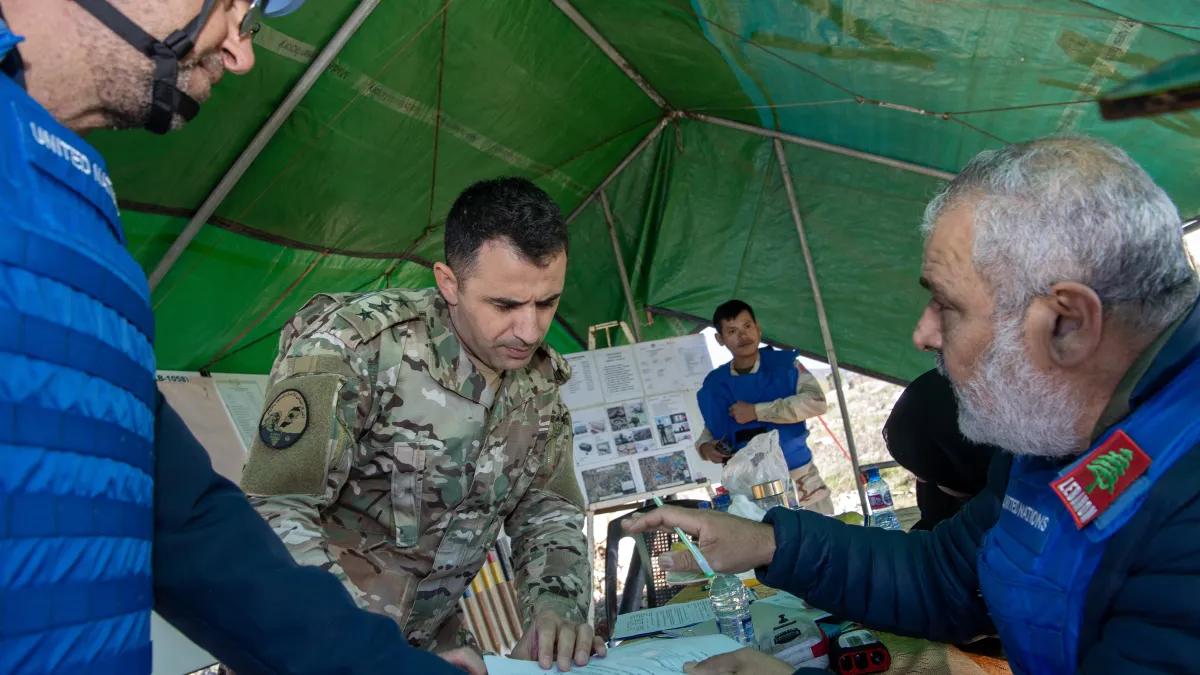 UNIFIL hands over cleared minefield to LAF UNIFIL hands over cleared minefield to LAF