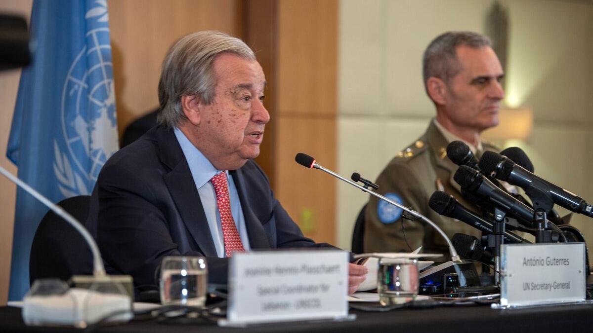 Secretary-General's press conference in Beirut, Lebanon