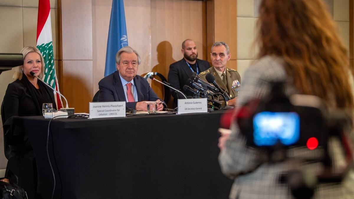 Secretary-General's press conference in Beirut, Lebanon