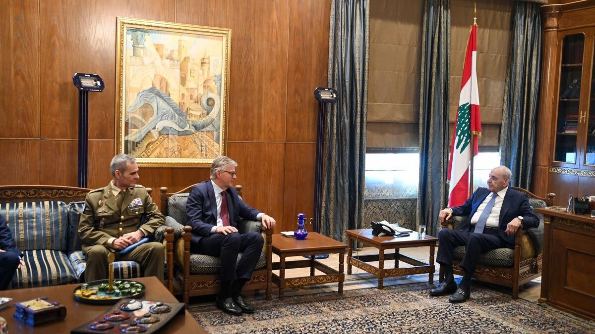 Jean-Pierre Lacroix speaks with high level representatives.