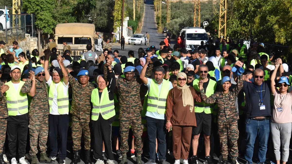 peacekeepers lead “Walk for Peace” in South Lebanon peacekeepers lead “Walk for Peace” in South Lebanon