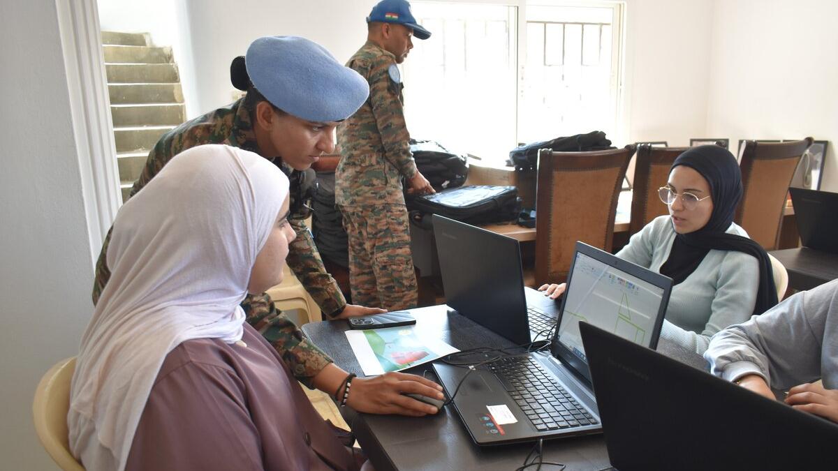 Peacekeepers launch computer course for local women Peacekeepers launch computer course for local women