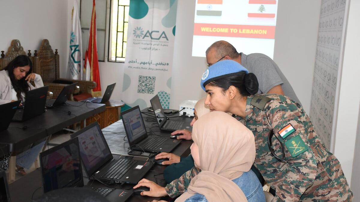 Peacekeepers launch computer course for local women Peacekeepers launch computer course for local women