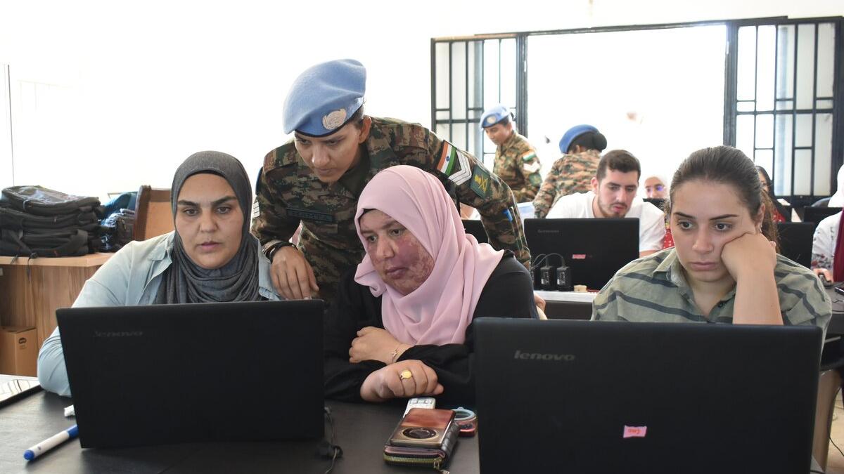 Peacekeepers launch computer course for local women Peacekeepers launch computer course for local women