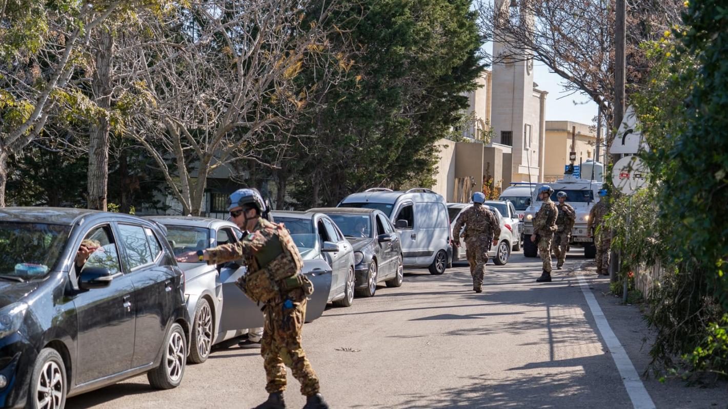 UNIFIL peacekeepers prepare to depart Alma Shaab