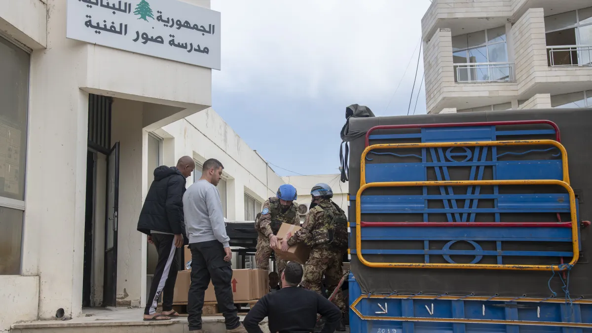 13 tons of items donated for displaced people in Tyre
