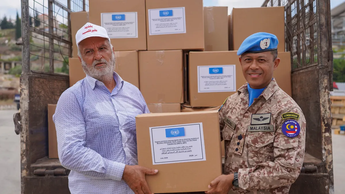 Peacekeepers support local communities