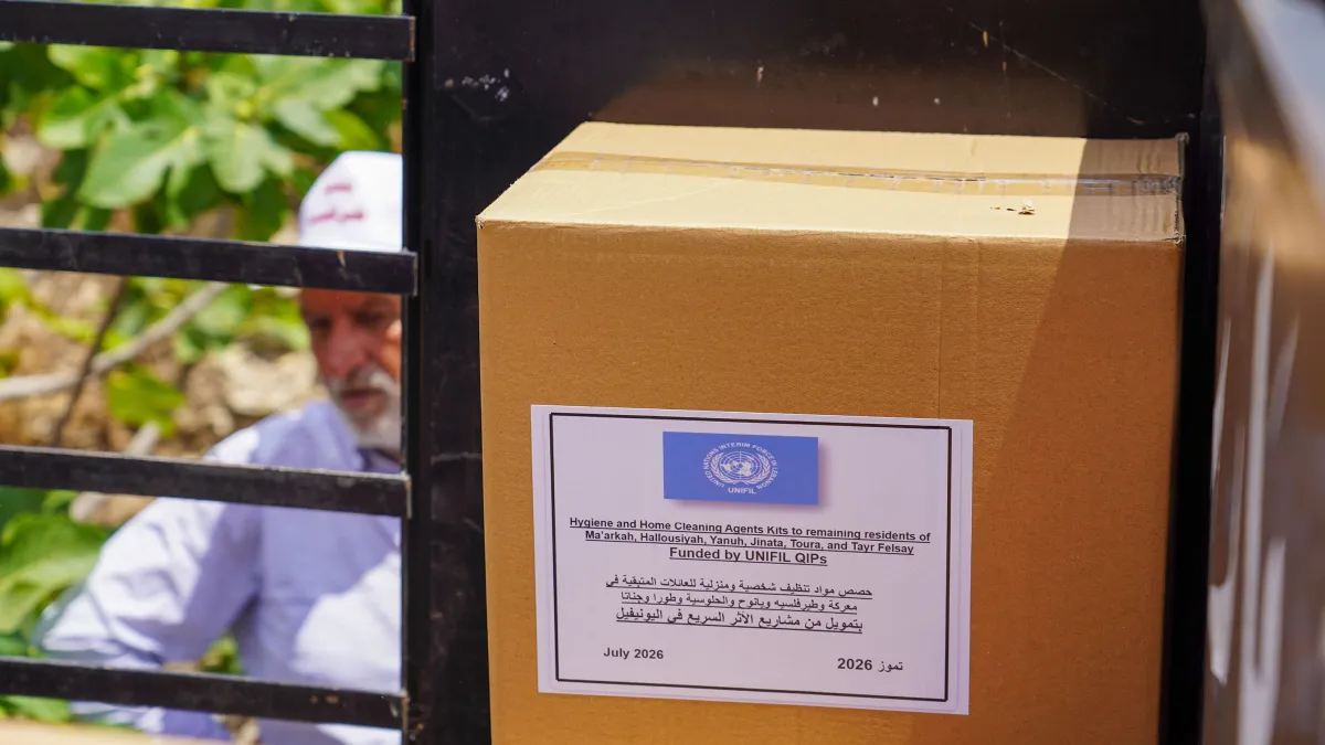 Peacekeepers support local communities