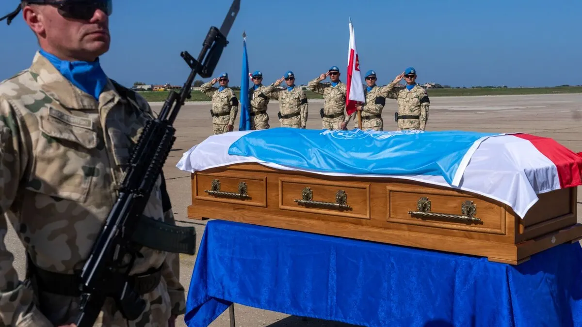 Fallen peacekeeper honoured at memorial ceremony in Beirut