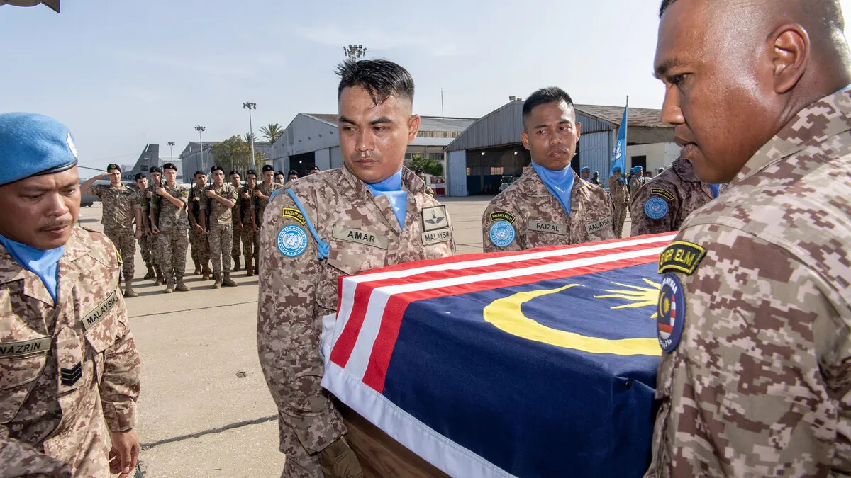 UNIFIL, LAF pay tribute to fallen Malaysian peacekeeper