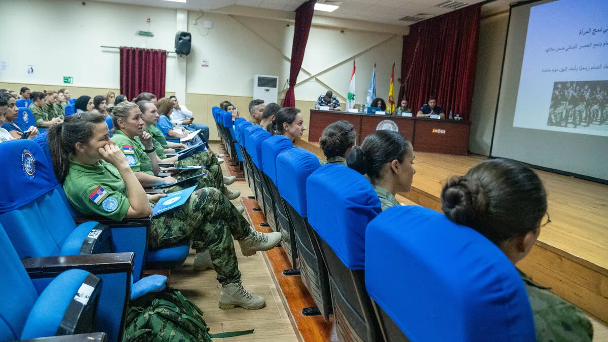 Peacekeepers support women in Lebanon’s armed forces and local communities