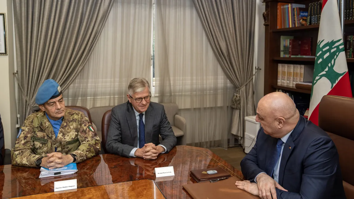 Lacroix reaffirms UN commitment to peace and stability as UNIFIL prepares for drawdown
