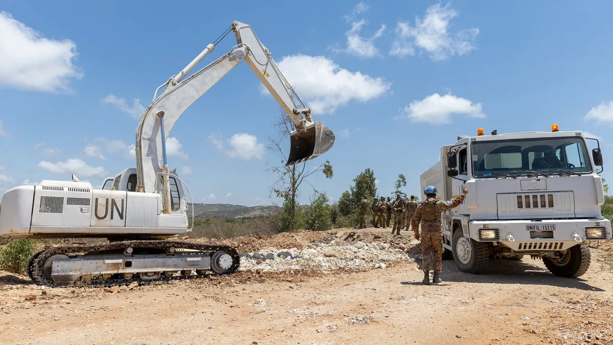 Work underway to repair vital road near UNIFIL HQs