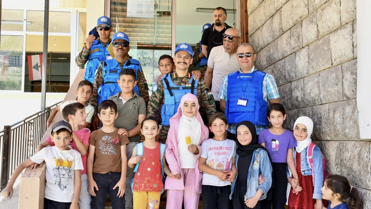 UNIFIL peacekeepers inspire at Shebaa's Primary School