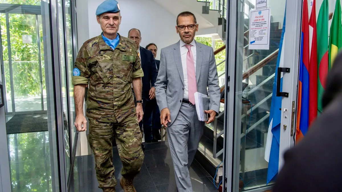 In visit to UNIFIL headquarters, Lebanon’s parliamentary committee head reaffirms commitment to resolution 1701