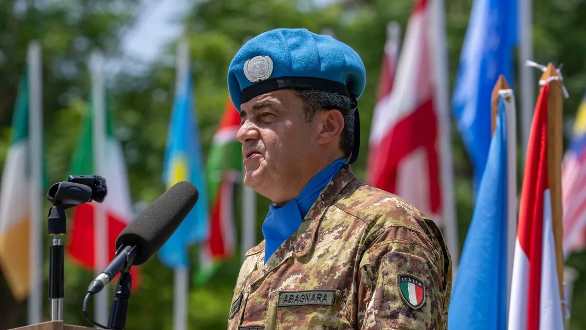 Major General Diodato Abagnara of Italy assumes UNIFIL command