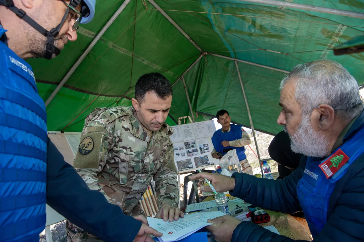 UNIFIL hands over cleared minefield to LAF UNIFIL hands over cleared minefield to LAF