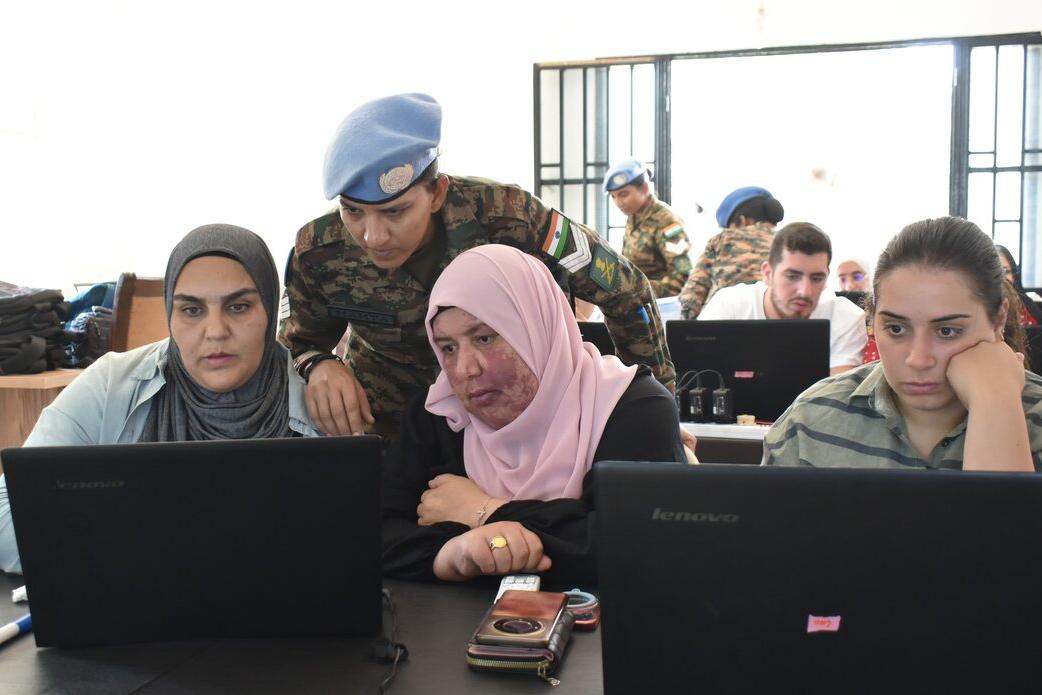 Peacekeepers launch computer course for local women Peacekeepers launch computer course for local women