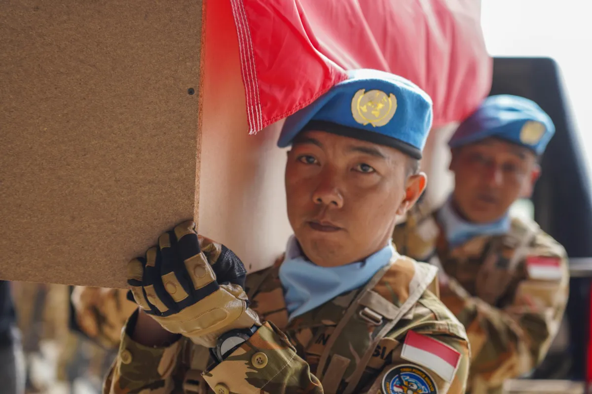 fallen UNIFIL Indonesian PK - repartition ceremony