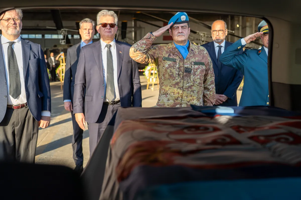 tribute to fallen Serbian peacekeeper