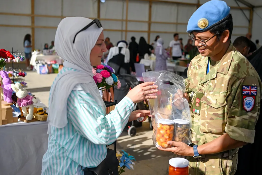 Peacekeepers participate in Tyre Craft Festival to foster stronger community ties