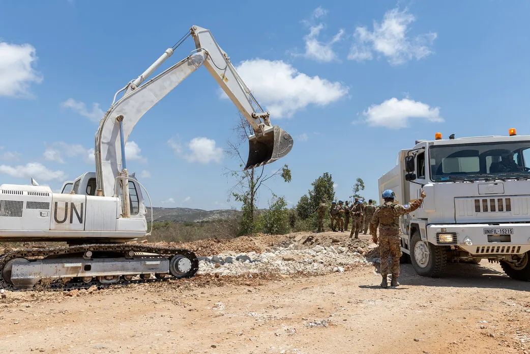 Work underway to repair vital road near UNIFIL HQs