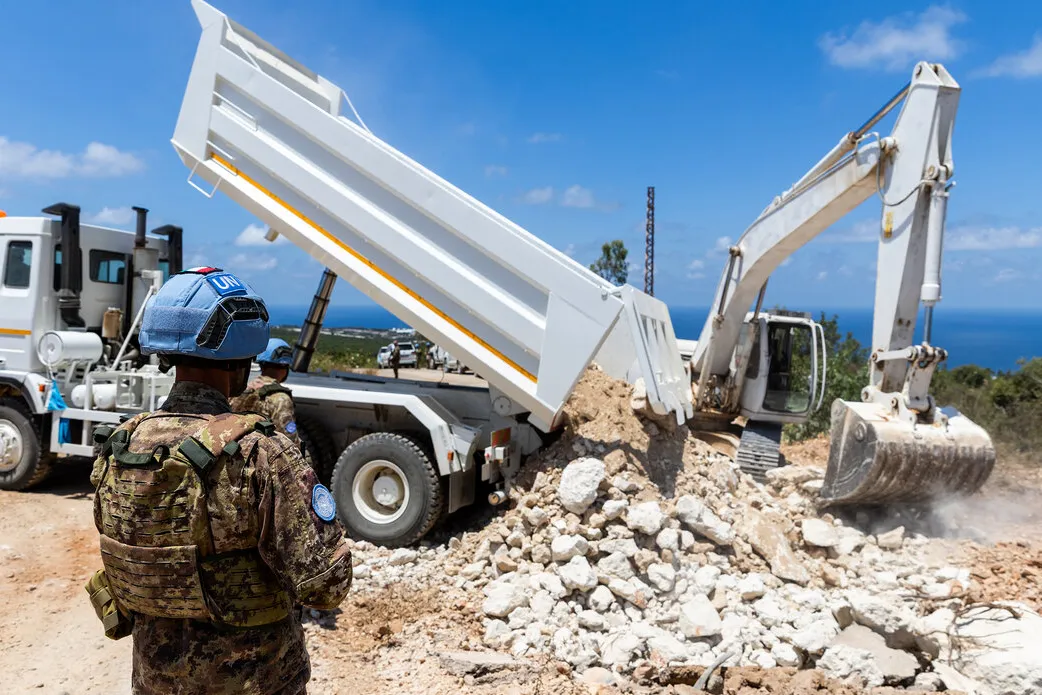 Work underway to repair vital road near UNIFIL HQs