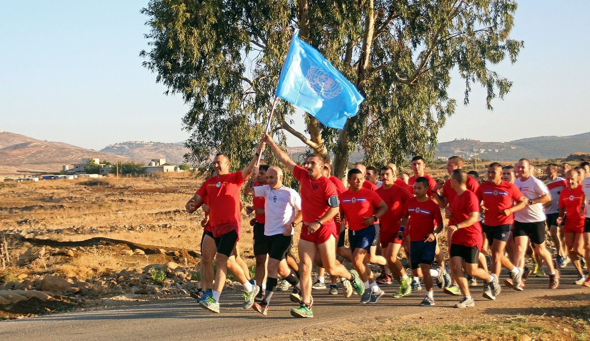 Lebanese Soldiers Join UN Peacekeepers In Peace Relay March | UNIFIL