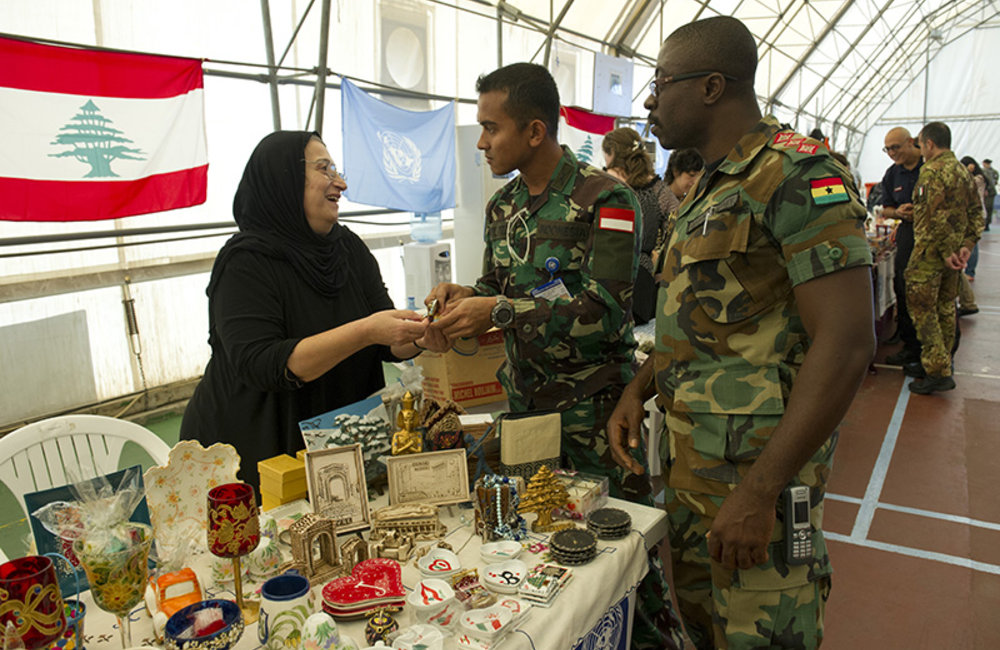 Traditional Lebanese Products on display at UNIFIL
