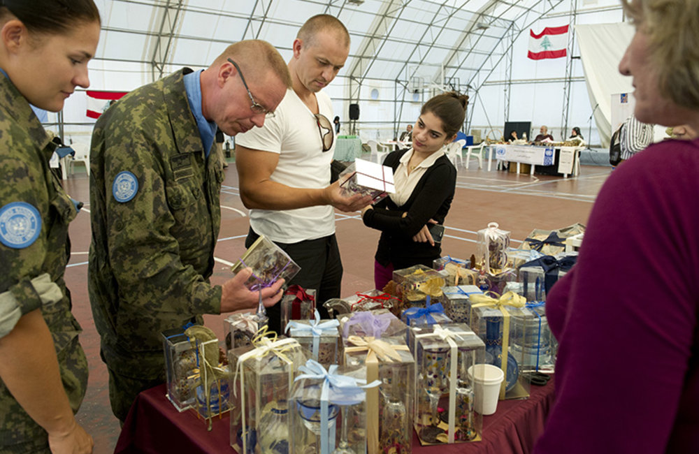 Traditional Lebanese Products on display at UNIFIL