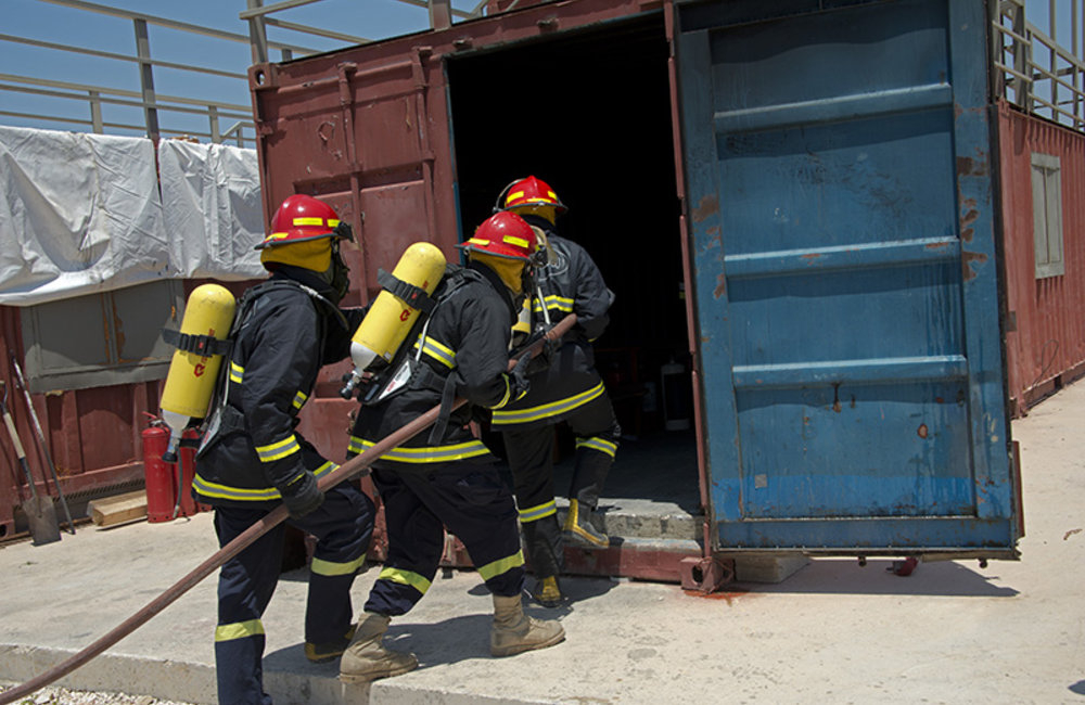 UNIFIL, Lebanese Civil Defense exchange expertise for firefighting